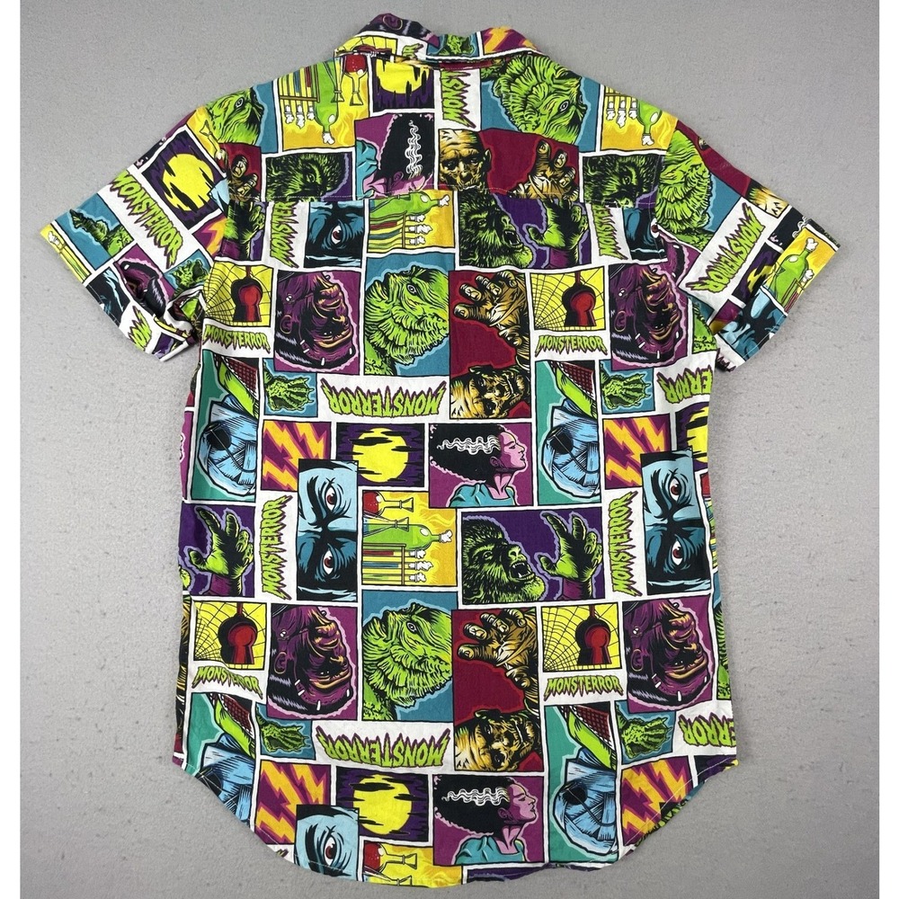 Unique Vintage x Universal Studios Monsters Button Up Unisex Small Comic Shirt - Picture 8 of 8